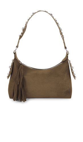 Studded Fringe Shoulder Bag in Olive - 8 Other Reasons - Modalova