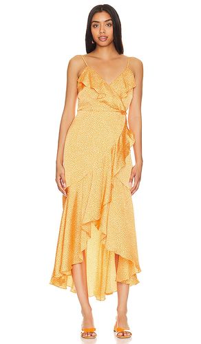 Vestido midi con abertura delantera retorcida en color naranja talla XXS en - Orange. Talla XXS (también en XS, S, M, L, XL) - 1. STATE - Modalova