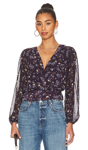 Front ruched v neck top en color talla L en - Navy. Talla L (también en XL, XXS, XS, S, M) - 1. STATE - Modalova