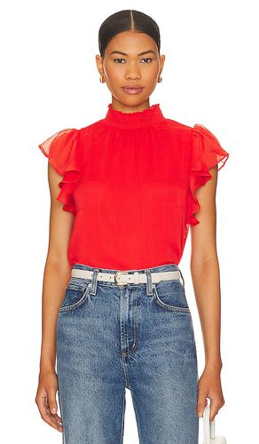 Smocked turtleneck flutter sleeve top in color red size XL in - Red. Size XL (also in XS, XXS) - 1. STATE - Modalova