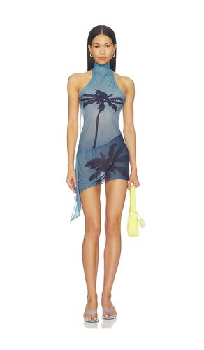 Palm Twist Back Mini Dress in . - size XS (also in L, XL) - 1XBLUE - Modalova