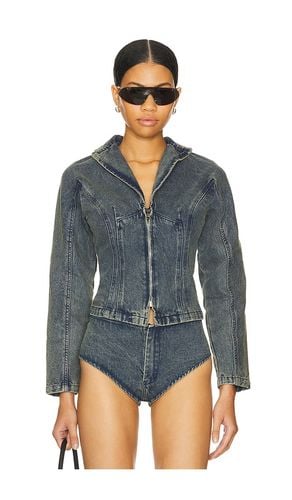 Denim Fitted Jacket in Denim-Dark. - size M (also in S) - 1XBLUE - Modalova