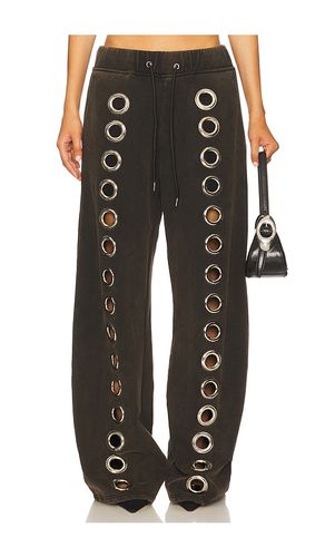 Eyelet Tracksuit Sweatpants in Charcoal,. - size L (also in M, S, XL, XS) - 1XBLUE - Modalova