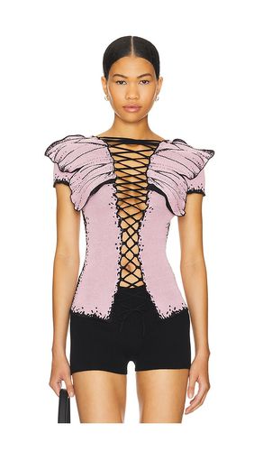 Lace Up Butterfly Vest in . - size M (also in S) - 1XBLUE - Modalova