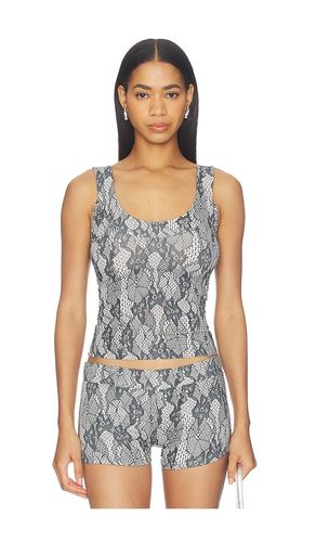Lace Print Tank Top in Grey. - size L (also in M, S, XS) - 1XBLUE - Modalova