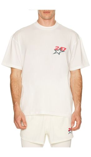 Team Star Print Oversized T-Shirt in White. - size L (also in XL/1X) - 247 - Modalova