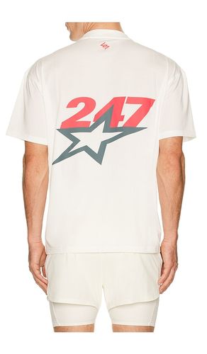 Team Star Print Oversized T-Shirt in White. - size L (also in XL/1X) - 247 - Modalova