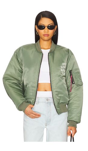 Welcome To The Club MA-1 Jacket in Green. - size L (also in M, S, XL/1X, XS) - Anti Social Social Club - Modalova