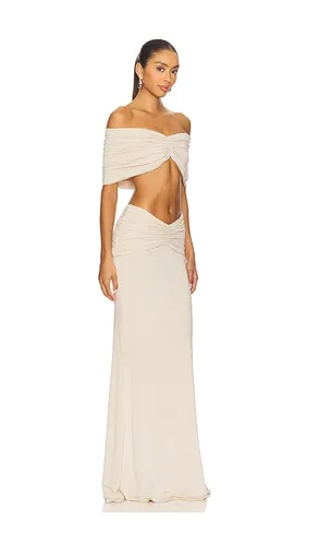 Drop Shoulder Top And Draped Long Skirt Set in . Size 36/4. Also in 40/8 - AWAVE Studio - Modalova