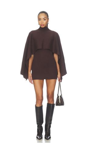 Rozela Dress Cape Set in Brown. - size S (also in M, L) - ALL THE WAYS - Modalova