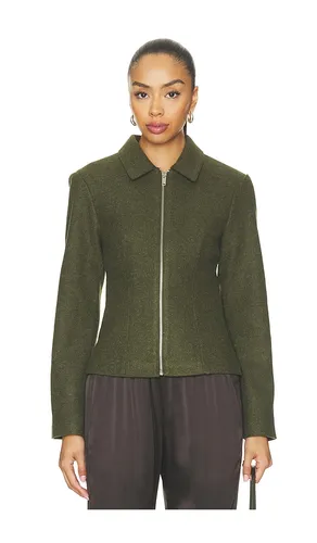 Simone Zip Front Jacket in Olive. - size L (also in M, S, XL, XS, XXS) - ALL THE WAYS - Modalova