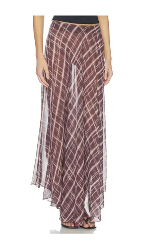 Dianne Maxi Skirt in Burgundy. - size M (also in S) - ALL THE WAYS - Modalova
