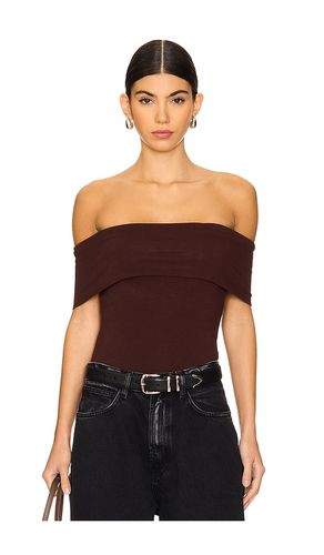 Brynn Bodysuit in Chocolate. - size L (also in M, XL, XXS) - ALL THE WAYS - Modalova