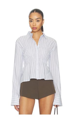 Annie Button Up Top in Baby Blue. - size M (also in S, XS) - ALL THE WAYS - Modalova