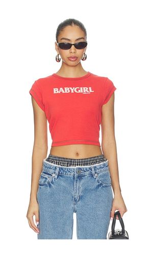 Babygirl Rib Cropped Tee in . Size L. Also in S, XS - Abrand - Modalova