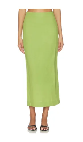 Mia Linen Mix Skirt in Green. - size 0 (also in 12, 2, 4, 6, 8) - ALIGNE - Modalova