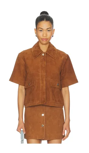 Jane Suede Shirt in Brown. - size M (also in XS) - ALIGNE - Modalova