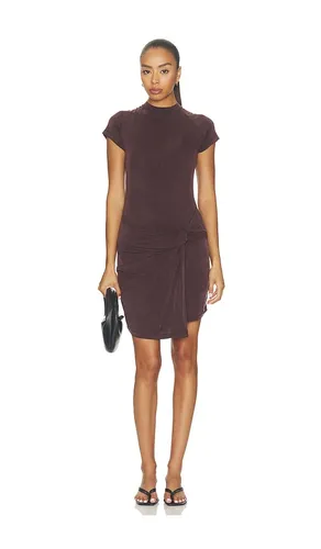 Draped Overlay Raglan Sleeve Mini Dress in . Size M. Also in S, XS - AGOLDE - Modalova