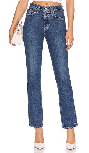 Lana Mid Rise Straight in Denim-Medium. - size 23 (also in 28, 29, 30, 31, 32, 33, 34) - AGOLDE - Modalova