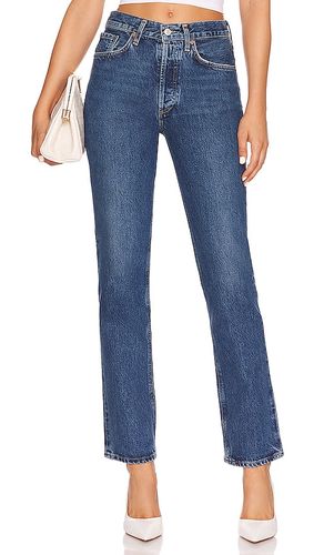 Lana Mid Rise Straight Jeans in Denim-Medium. - size 30 (also in 31, 32, 33, 34) - AGOLDE - Modalova