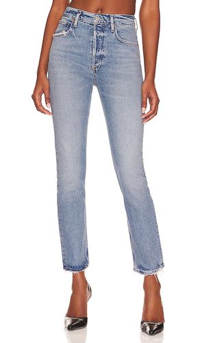 Jean recto riley long en color denim claro talla 24 en - Denim-Light. Talla 24 (también en 31, 32) - AGOLDE - Modalova