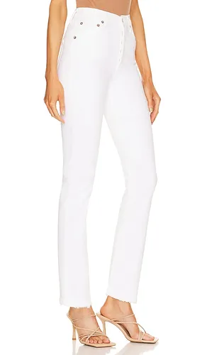 Riley Long High Rise Straight Jeans in White. - size 31 (also in 32, 33) - AGOLDE - Modalova