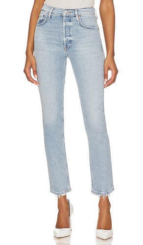 Riley High Rise Straight Crop in Denim-Light. - size 28 (also in 29, 30, 31, 32, 33, 34) - AGOLDE - Modalova