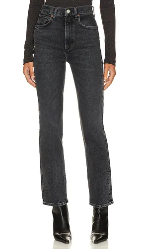 High Rise Stovepipe Jeans in Black. - size 23 (also in 25, 26, 27, 28, 30, 32, 33, 34) - AGOLDE - Modalova