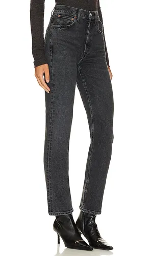 High Rise Stovepipe Jeans in Black. - size 23 (also in 25, 26, 27, 28, 30, 32, 33, 34) - AGOLDE - Modalova