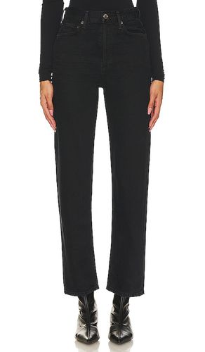 Pantalones rectos de talle alto 90s pinch waist en color negro talla 23 en - Black. Talla 23 (también en 24, 25, 27, 28, 29, 30 - AGOLDE - Modalova