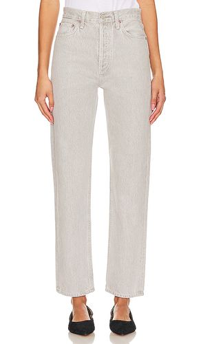 Pantalones rectos de talle alto 90s pinch waist en color gris talla 27 en - Grey. Talla 27 (también en 29, 31, 32, 34) - AGOLDE - Modalova
