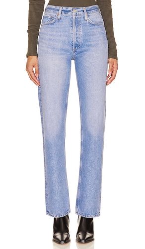 Pantalones rectos de talle alto 90s pinch waist en color denim claro talla 23 en - Denim-Light. Talla 23 (también en 24, 25, 26 - AGOLDE - Modalova