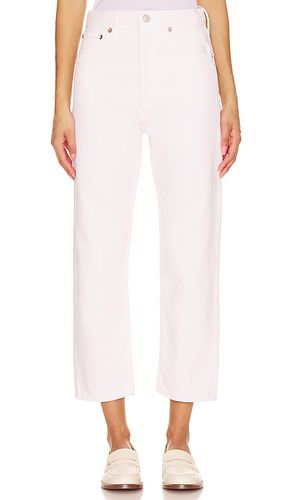 Pantalones anchos de tiro medio 90s crop en color blanco talla 23 en - White. Talla 23 (también en 25, 26, 28, 29, 30, 31 - AGOLDE - Modalova