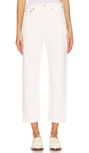 Pantalones anchos de tiro medio 90s crop en color blanco talla 24 en - White. Talla 24 (también en 28, 31, 32, 33) - AGOLDE - Modalova
