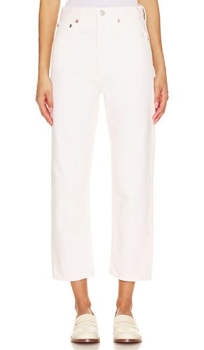 Pantalones anchos de tiro medio 90s crop en color blanco talla 32 en - White. Talla 32 (también en 33, 34) - AGOLDE - Modalova