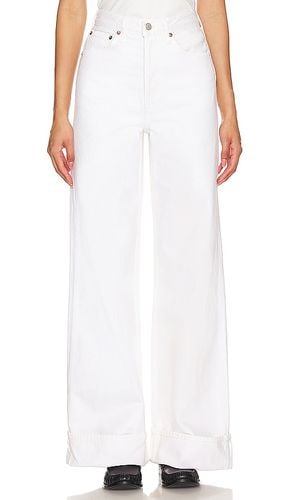 Pierna ancha tiro alto dame en color blanco talla 24 en - White. Talla 24 (también en 27, 28, 29, 30, 31, 32, 33) - AGOLDE - Modalova