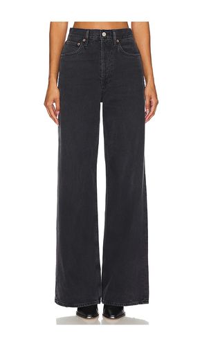 Dame High Rise Wide Leg in Black. - size 24 (also in 25, 26, 27, 28, 29, 30, 33) - AGOLDE - Modalova