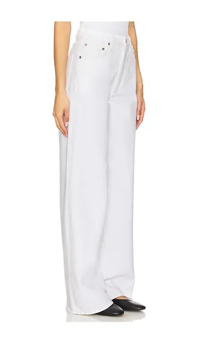 Dame High Rise Wide Leg Jeans in White. - size 30 (also in 31, 32, 33, 34) - AGOLDE - Modalova