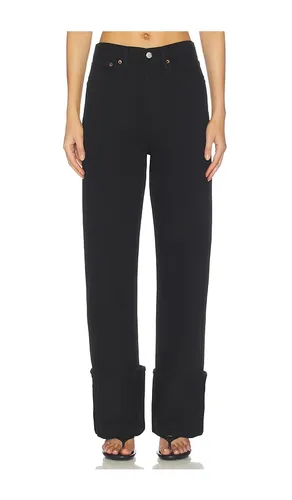 Big Cuff Jean in Black. - size 23 (also in 24, 25, 26, 27, 28, 31, 32, 33, 34) - AGOLDE - Modalova