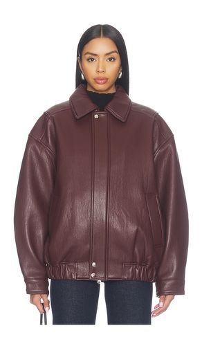 Ona Bomber Jacket in Burgundy. - size L (also in M, S, XL, XS) - AGOLDE - Modalova