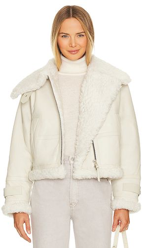 X Shoreditch Ski Club Lola Shearling Jacket in Cream. - size S (also in XL) - AGOLDE - Modalova