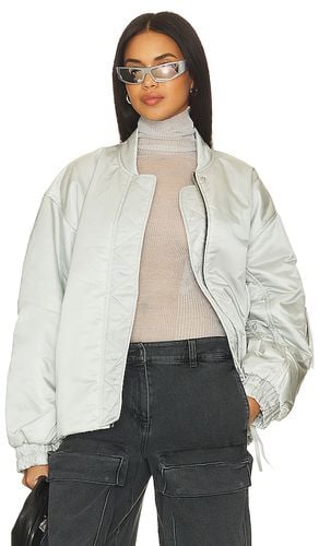 X Shoreditch Ski Club Nisa Bomber Jacket in Light Grey. - size L (also in XL) - AGOLDE - Modalova