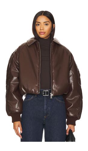 X Shoreditch Ski Club Tate Padded Bomber in Brown. - size M (also in L, S, XL, XS) - AGOLDE - Modalova