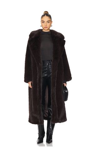 Ebony Shearling Coat in Chocolate. - size L (also in M, S, XS) - AGOLDE - Modalova