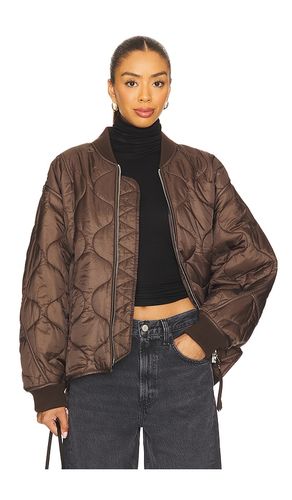 Isla Quilted Jacket in Brown. - size L (also in M, S, XL, XS) - AGOLDE - Modalova