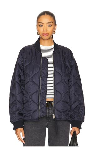Isla Quilted Jacket in Navy. - size L (also in M, S, XL, XS) - AGOLDE - Modalova