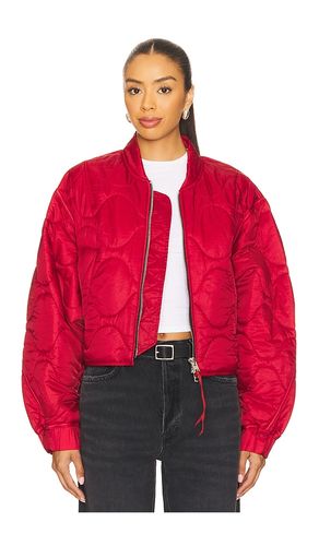 Iona Quilted Jacket in Red. - size M (also in S, XL, XS) - AGOLDE - Modalova
