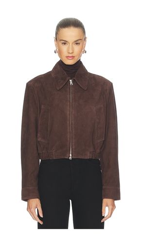 Nahlia Cropped Suede Jacket in . Size L. Also in M, S, XL - AGOLDE - Modalova