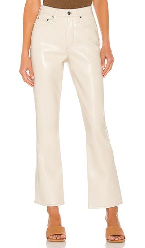 Recycled Leather Relaxed Boot Pant in White. - size 24 (also in 25) - AGOLDE - Modalova