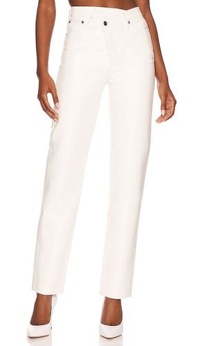 Recycled Leather Criss Cross Straight in White. - size 31 (also in 32, 33, 34) - AGOLDE - Modalova